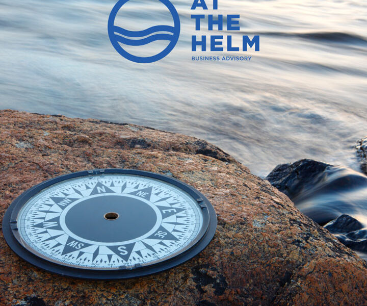 compass by the water